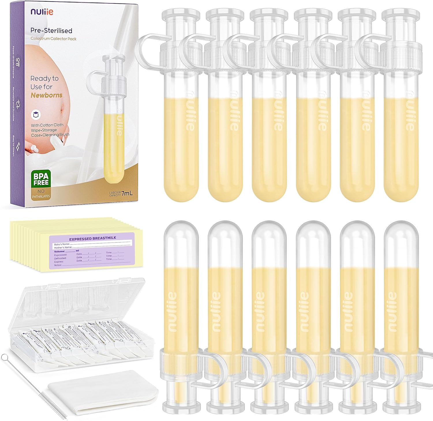 Nuliie Colostrum Collector Kit 7ml, BPA-Free & Reusable