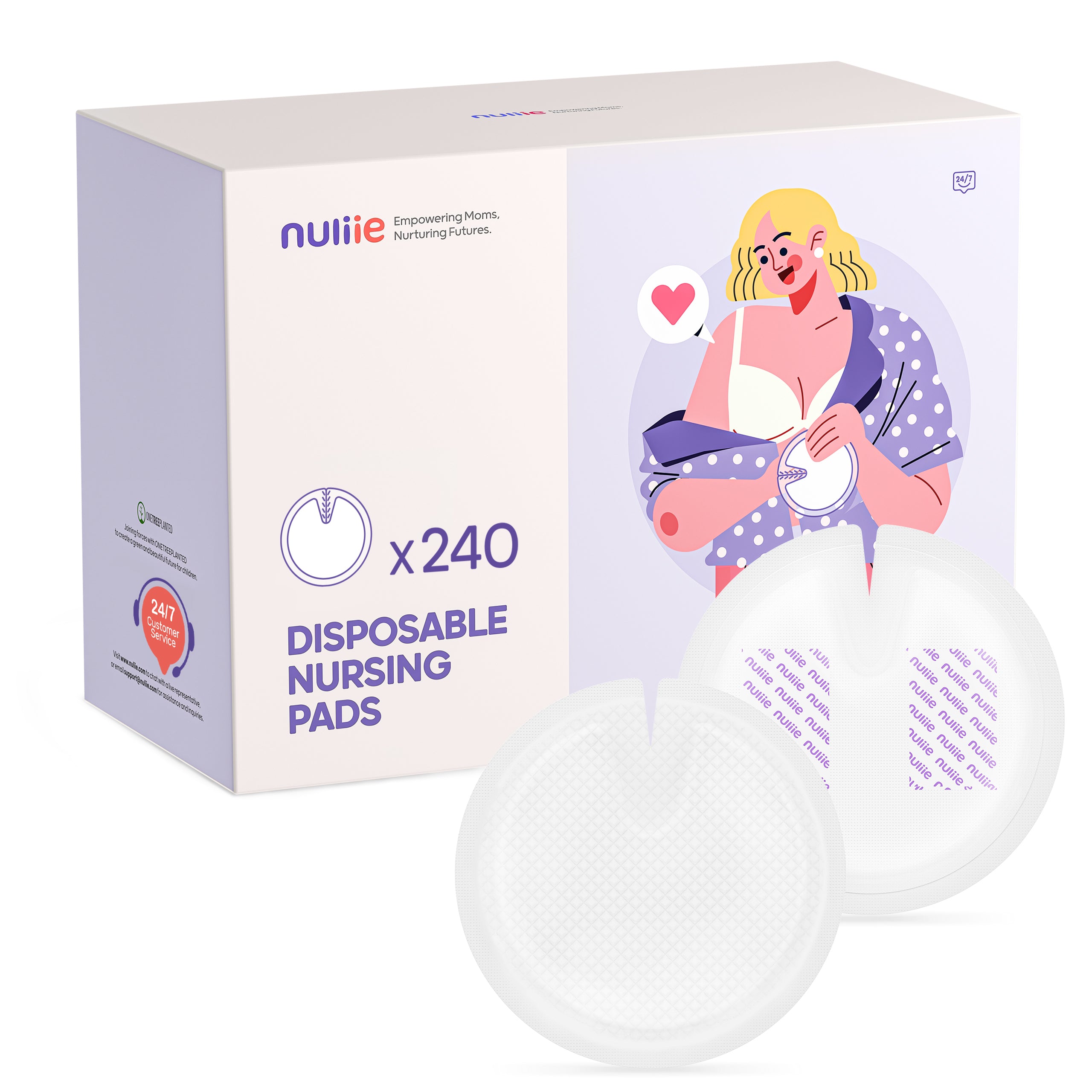 Nuliie Super Absorbent & Featherlight Disposable Nursing Pad