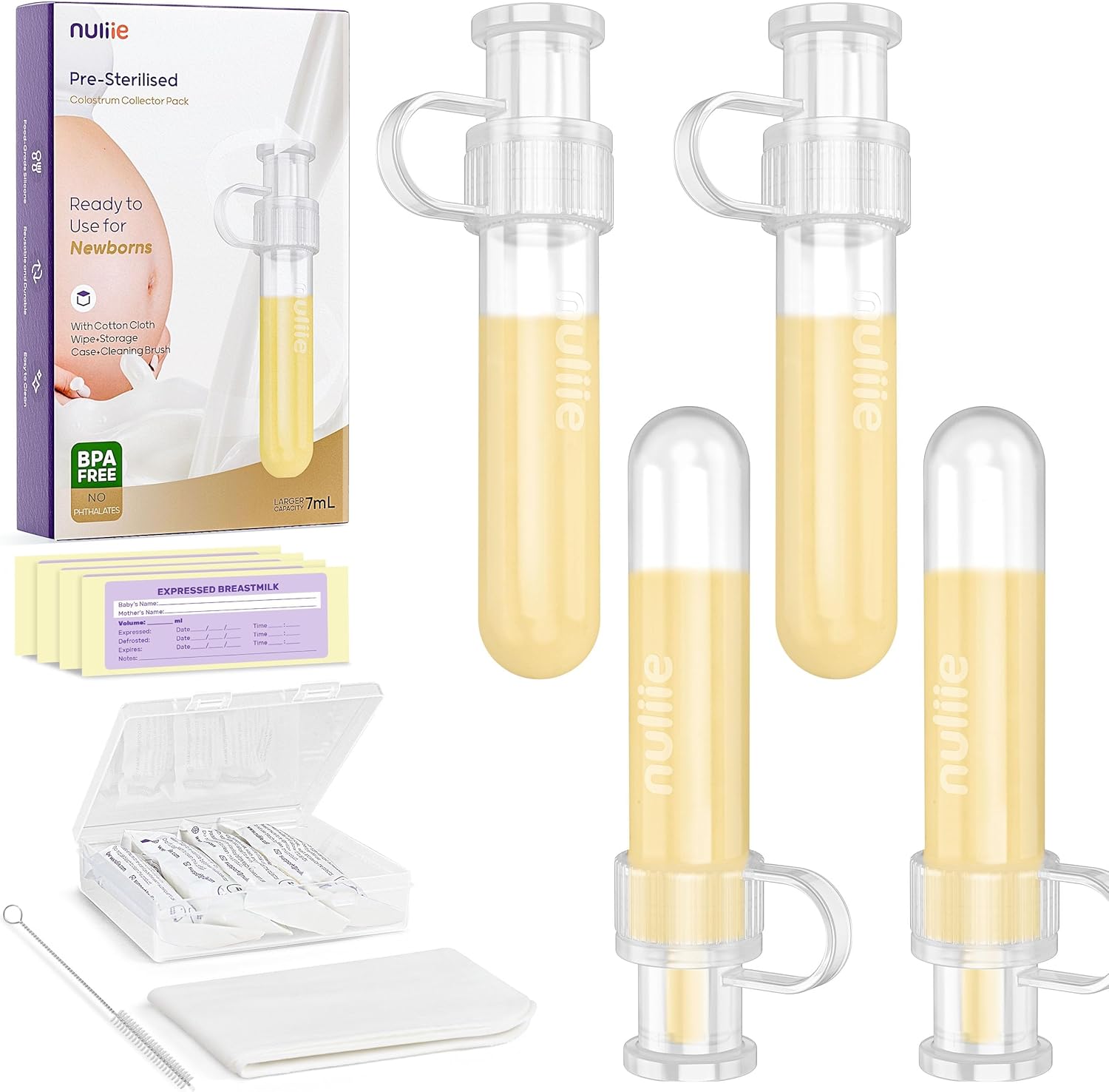 Nuliie Colostrum Collector Kit 7ml, BPA-Free & Reusable