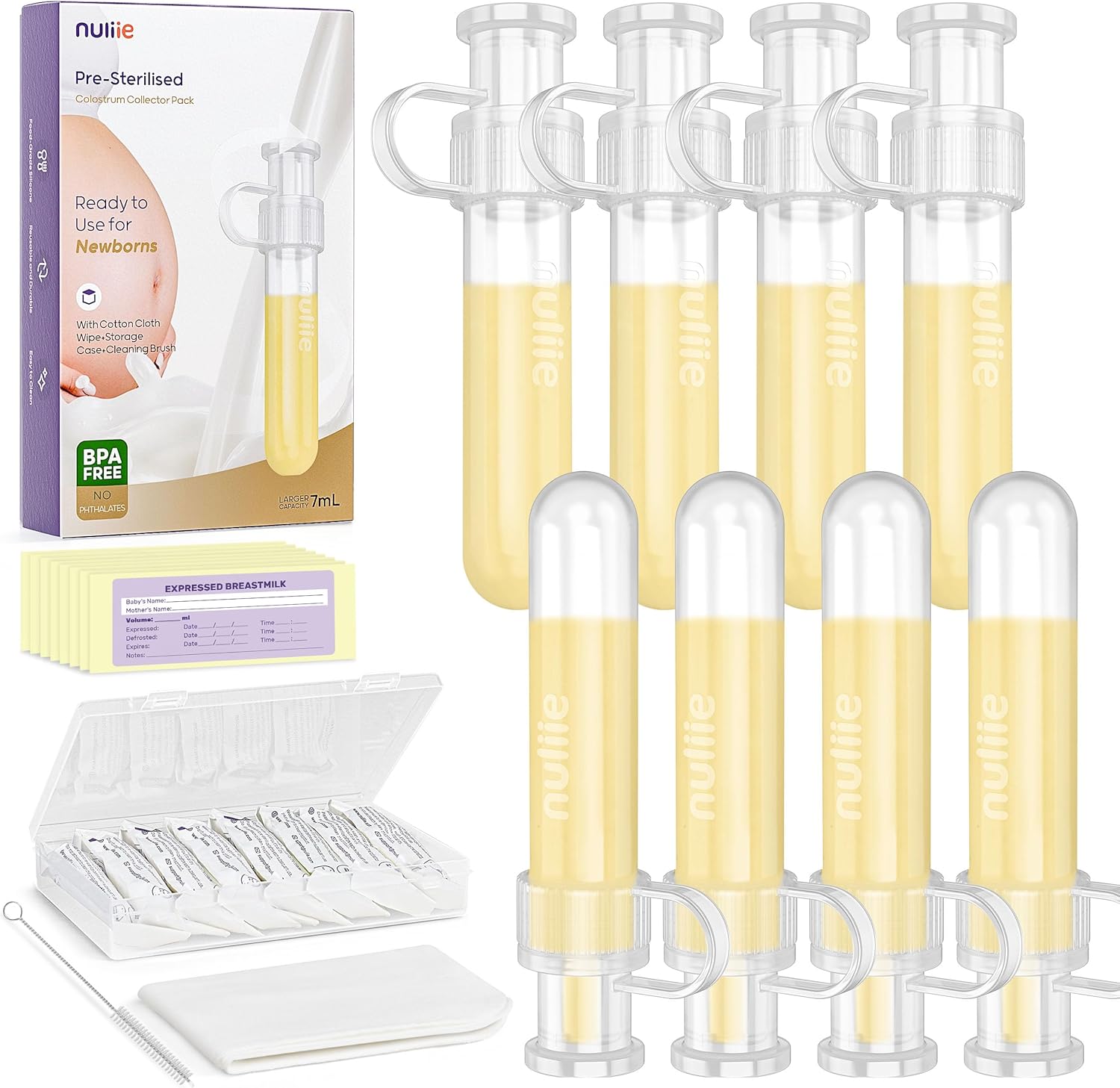 Nuliie Colostrum Collector Kit 7ml, BPA-Free & Reusable