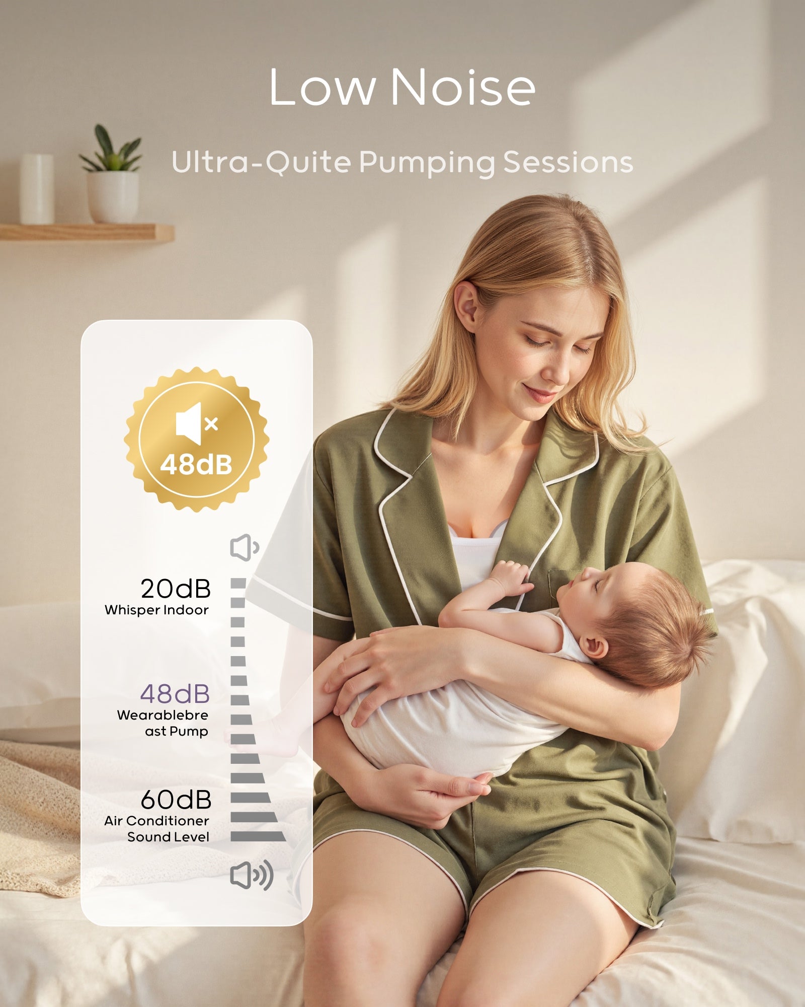 Nuliie S32 Hands Free Breast Pump, Wearable Lightweight Silicon, Purple