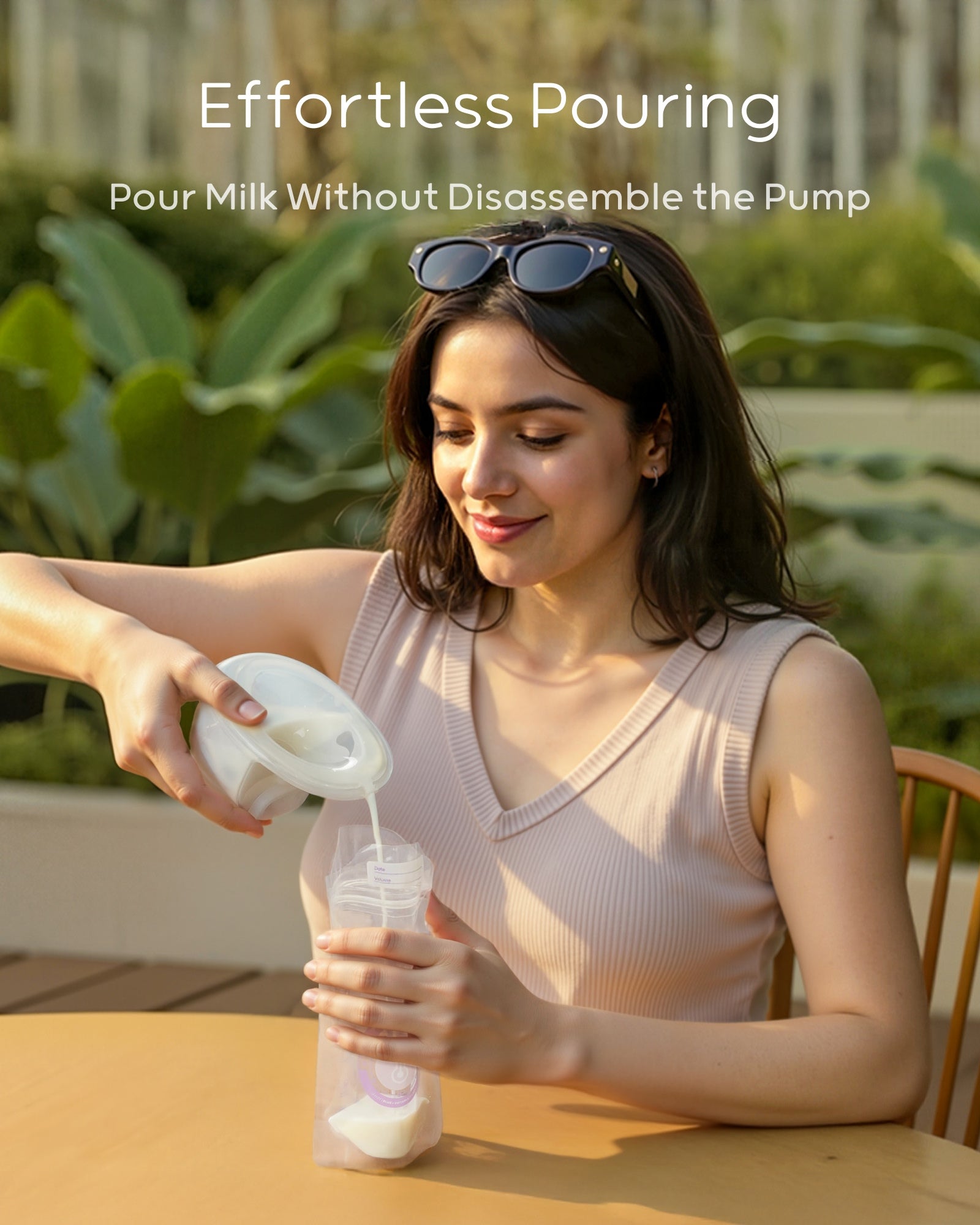 Nuliie S32 Hands Free Breast Pump, Wearable Lightweight Silicon, Purple