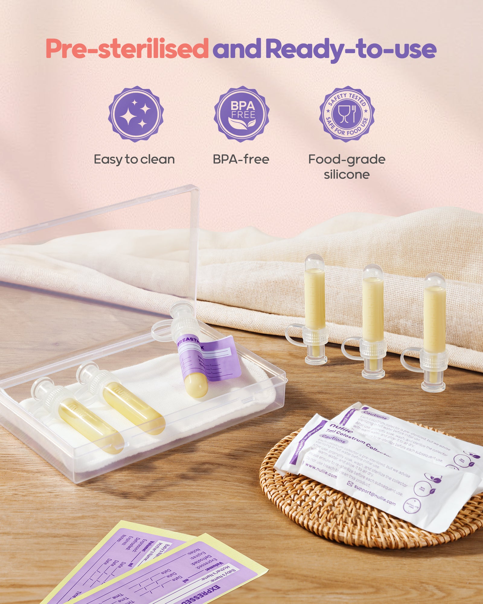 Nuliie Colostrum Collector Kit 7ml, BPA-Free & Reusable