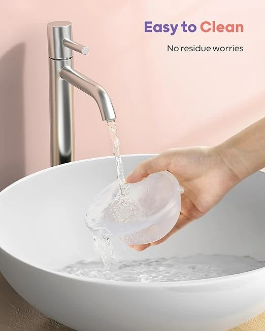 Nuliie 2 Pcs Silicone Breast Milk Collectors for Breastfeeding Leak-Proof