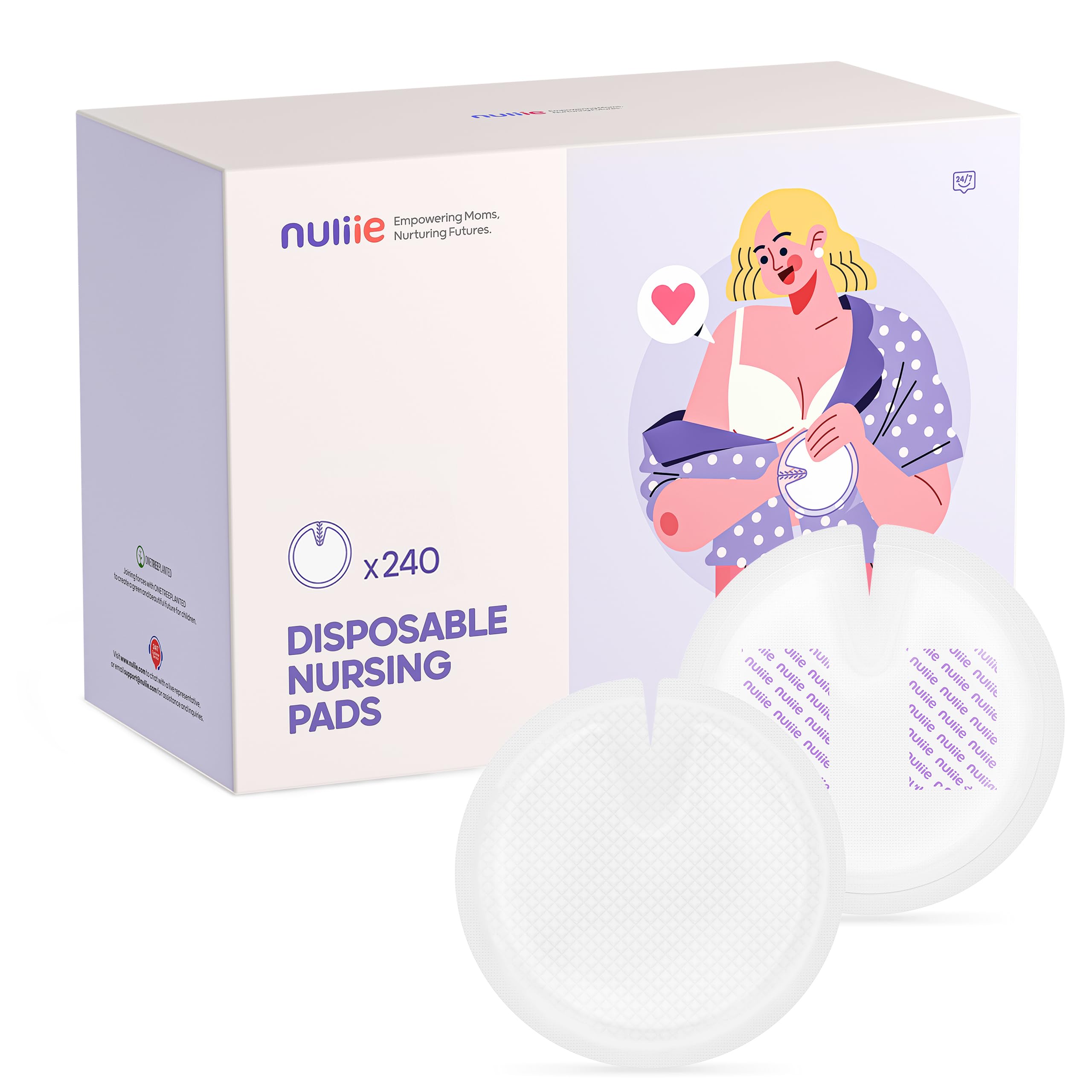 Nuliie Super Absorbent & Featherlight Disposable Nursing Pad