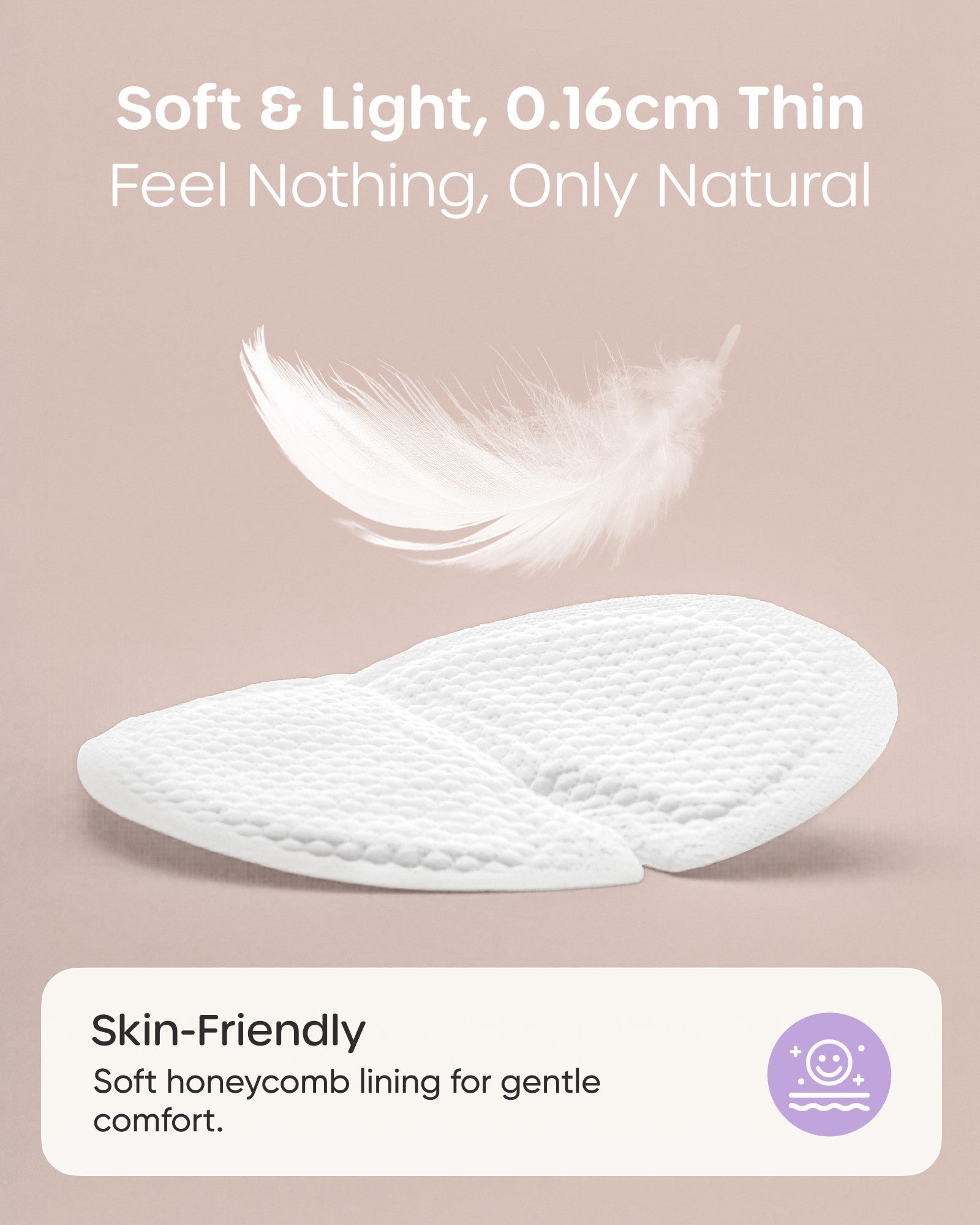Nuliie Super Absorbent & Featherlight Disposable Nursing Pad