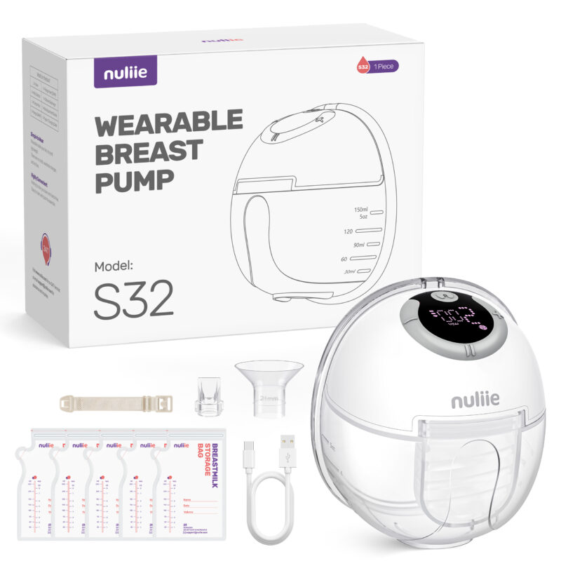Wearable Breast Pump, S12 Double Hands Free, LCD Display, Low Noise &  Painless, 2 Modes & 9 Levels Electric Breast Pump Portable, 24mm Flange, 2  Pack