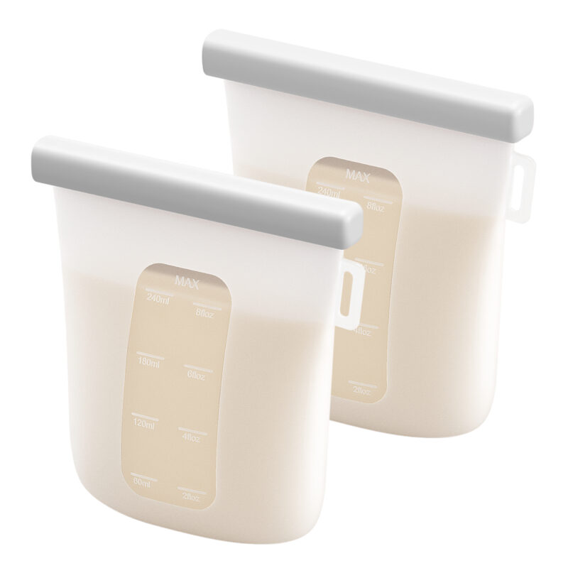 Zip Top Reusable 100 Platinum Silicone Breast Milk Storage  Bag Set of 6   Freezer Tray  Amazonin Baby Products