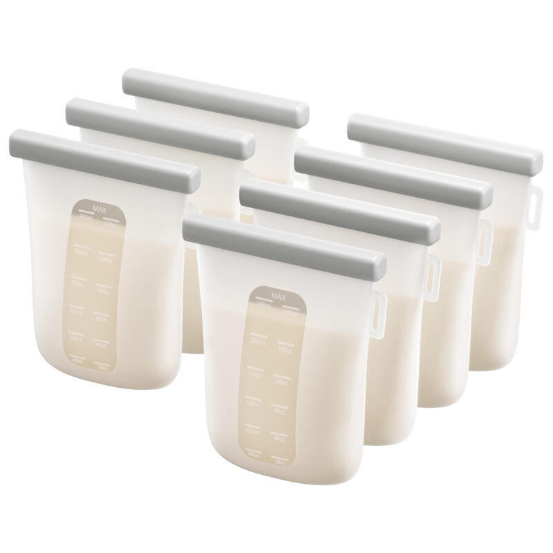 Breastmilk Storage Bags 110 Count 8 OZ 250ML Milk Freezer Bags for  Breastfeeding Milk Storage Bag Leak Proof Double Zipper Seal