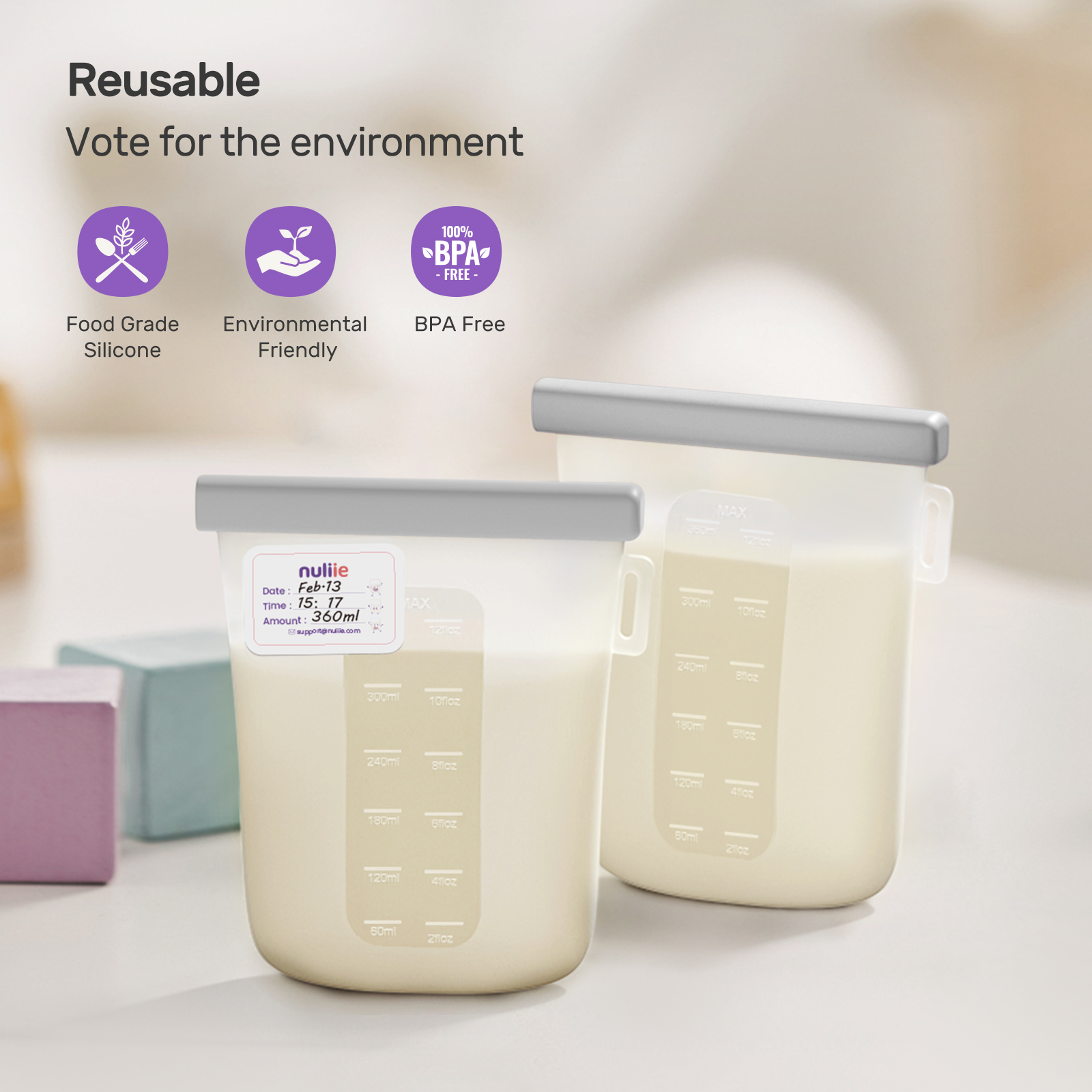 Reusable Milk Storage Bags