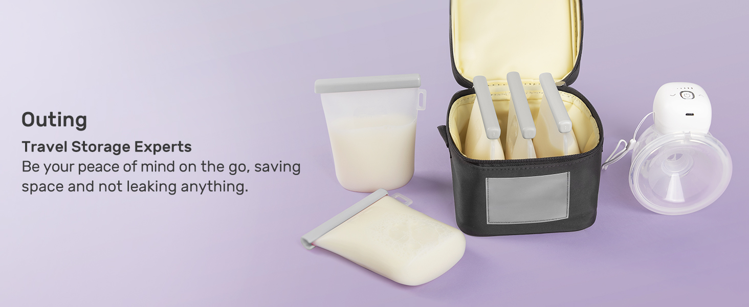 Nuliie 300 Pcs Breastmilk Storage Bags, 8 OZ Breast Milk Storing Bags, BPA  Free, Milk Storage Bags with Pour Spout for Breastfeeding, Self-Standing